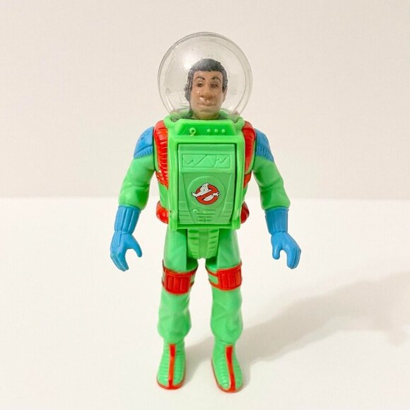 Vtg 1989 Ghostbusters Action Figure Winston Fright Features Kenner Astronaut Toy - Picture 16 of 16